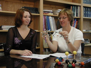 Dr. Fetrow and student, Anne Jeffers
