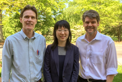 Dr. Xinyi Guo with Profs Bonin and Guthold