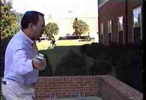 Instructor swings a tuning fork