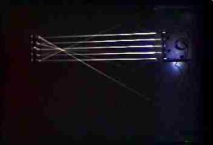 Parallel light rays strike a concave mirror and are reflected to a point