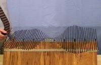 Wave machine, long rods, free end